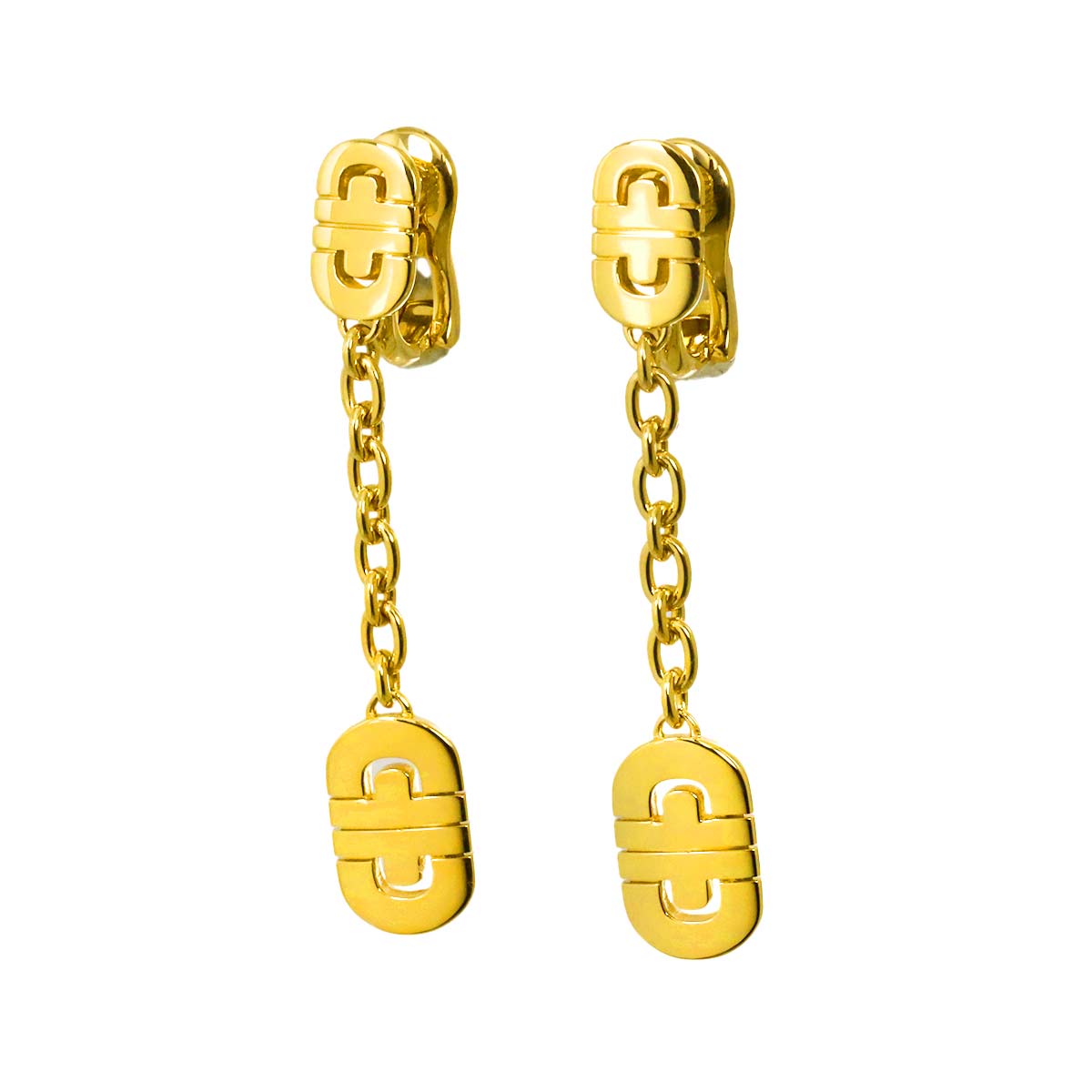 Parentesi Earrings Pierced 18K Yellow Gold 750