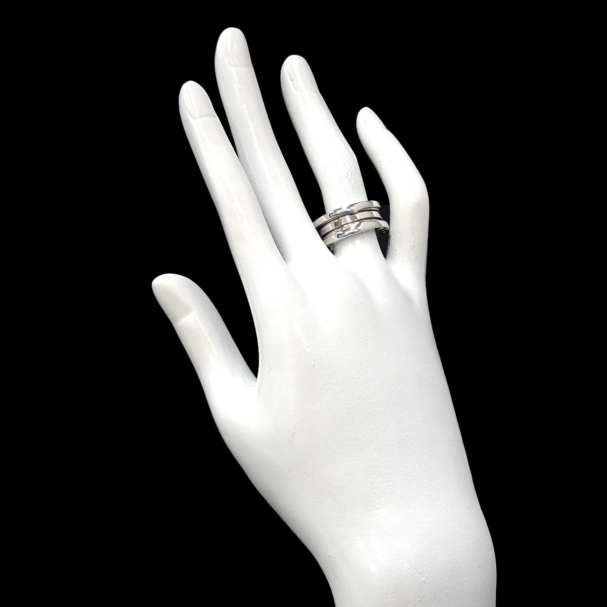 B-ZERO1 3 BAND Ring 18K White Gold 750 Size52 5.75-6(US)