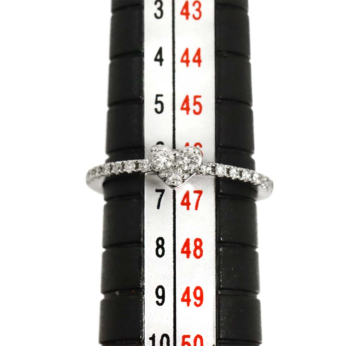 Diamond 0.18ct Ring 18K WG 750 Size3.75-4(US)