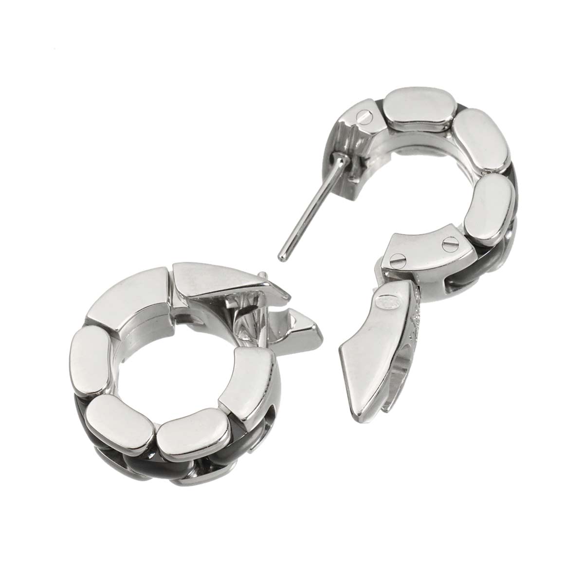 ULTRA Earrings Pierced 18K WG 750 Ceramic
