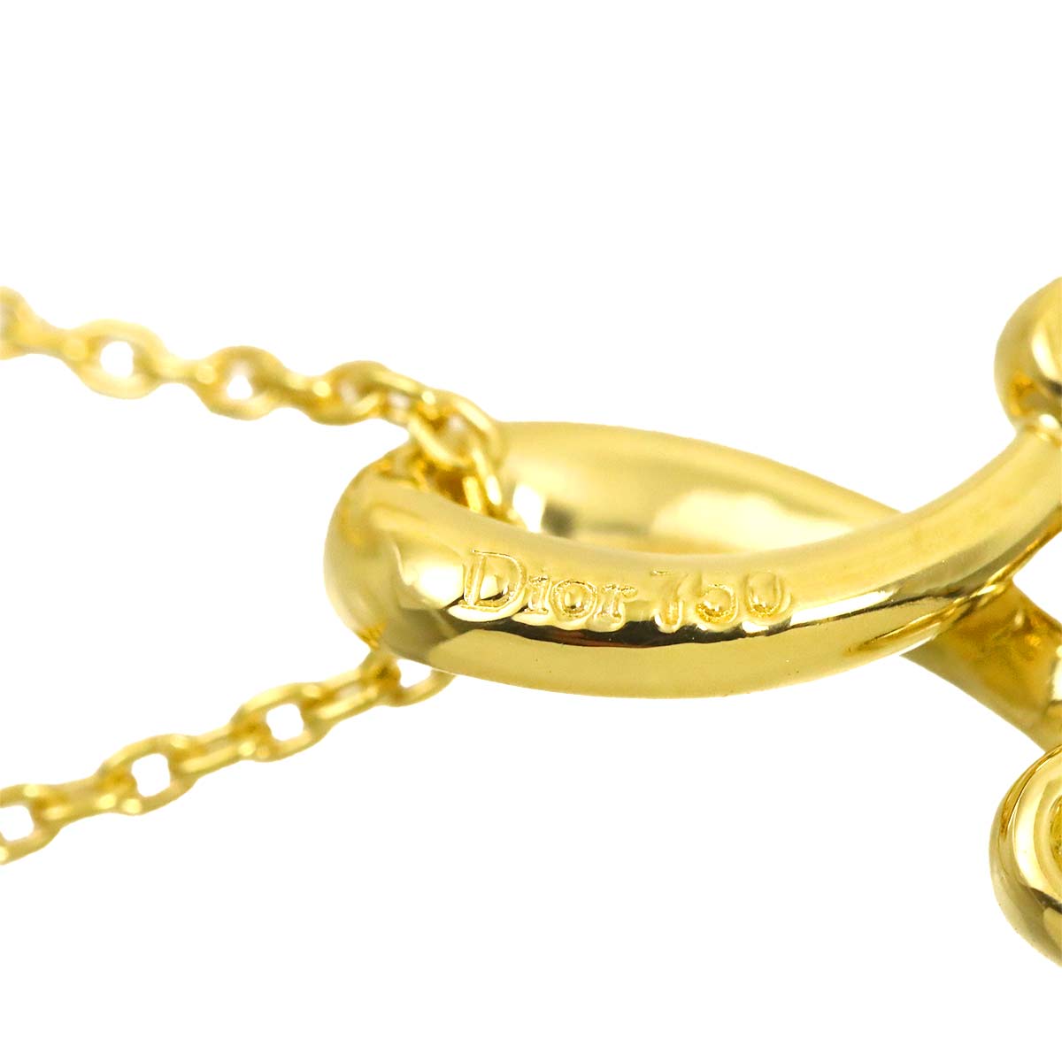 Diamond Necklace 18K Yellow Gold 750