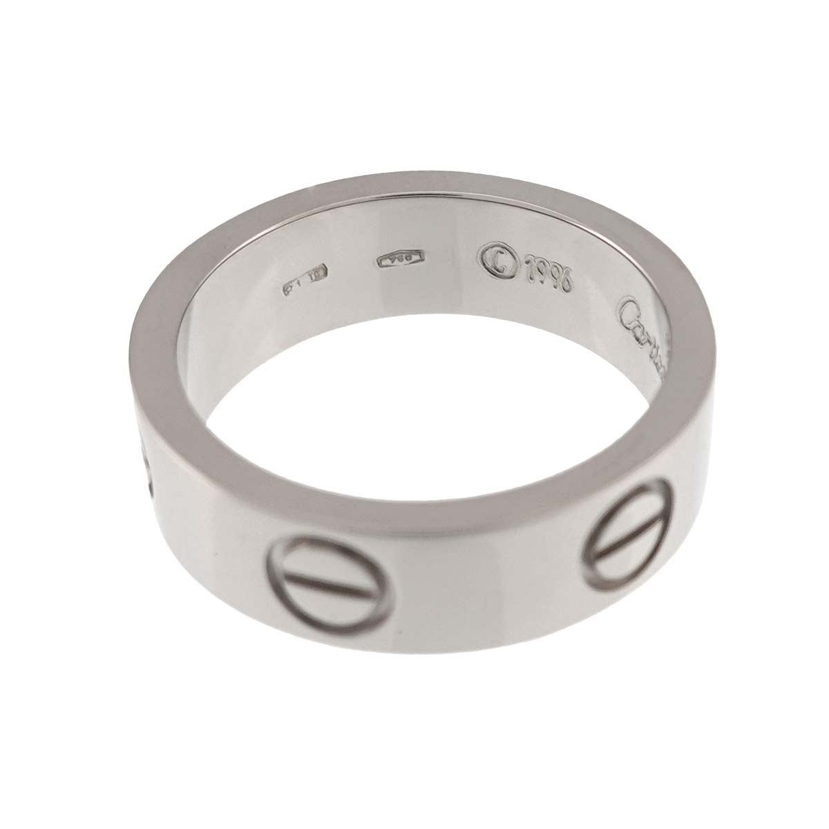 Love Ring 18K White Gold 750 size50 4.75-5(US)