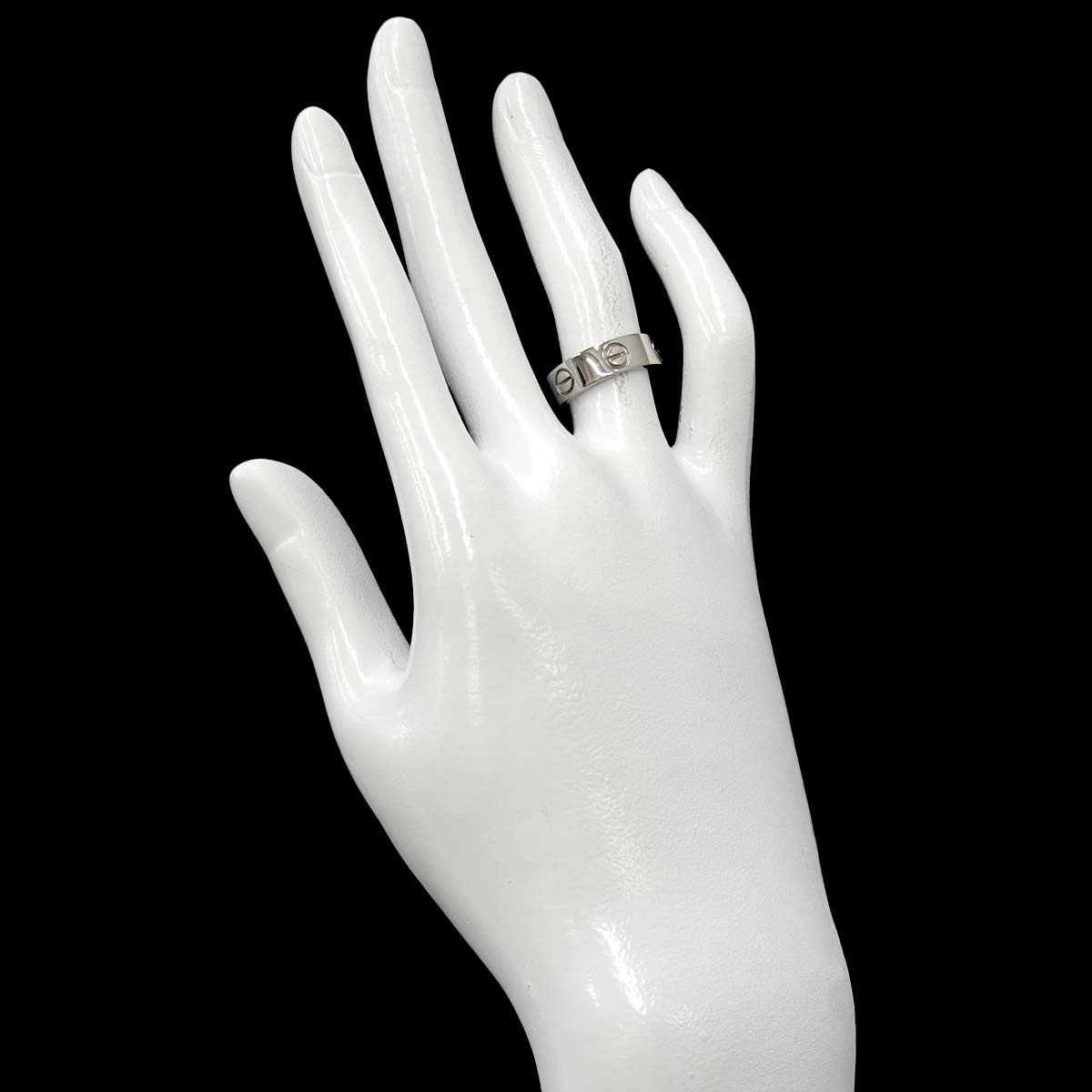 Love Ring 18K White Gold 750 size50 4.75-5(US)