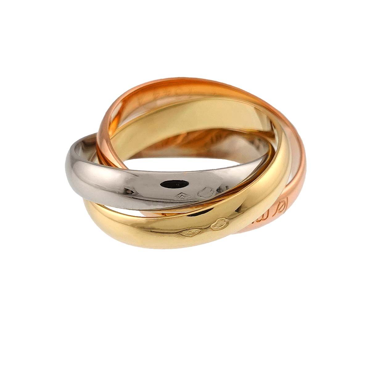 Trinity MM Ring 18K YG WG PG 750 Size47 4(US)