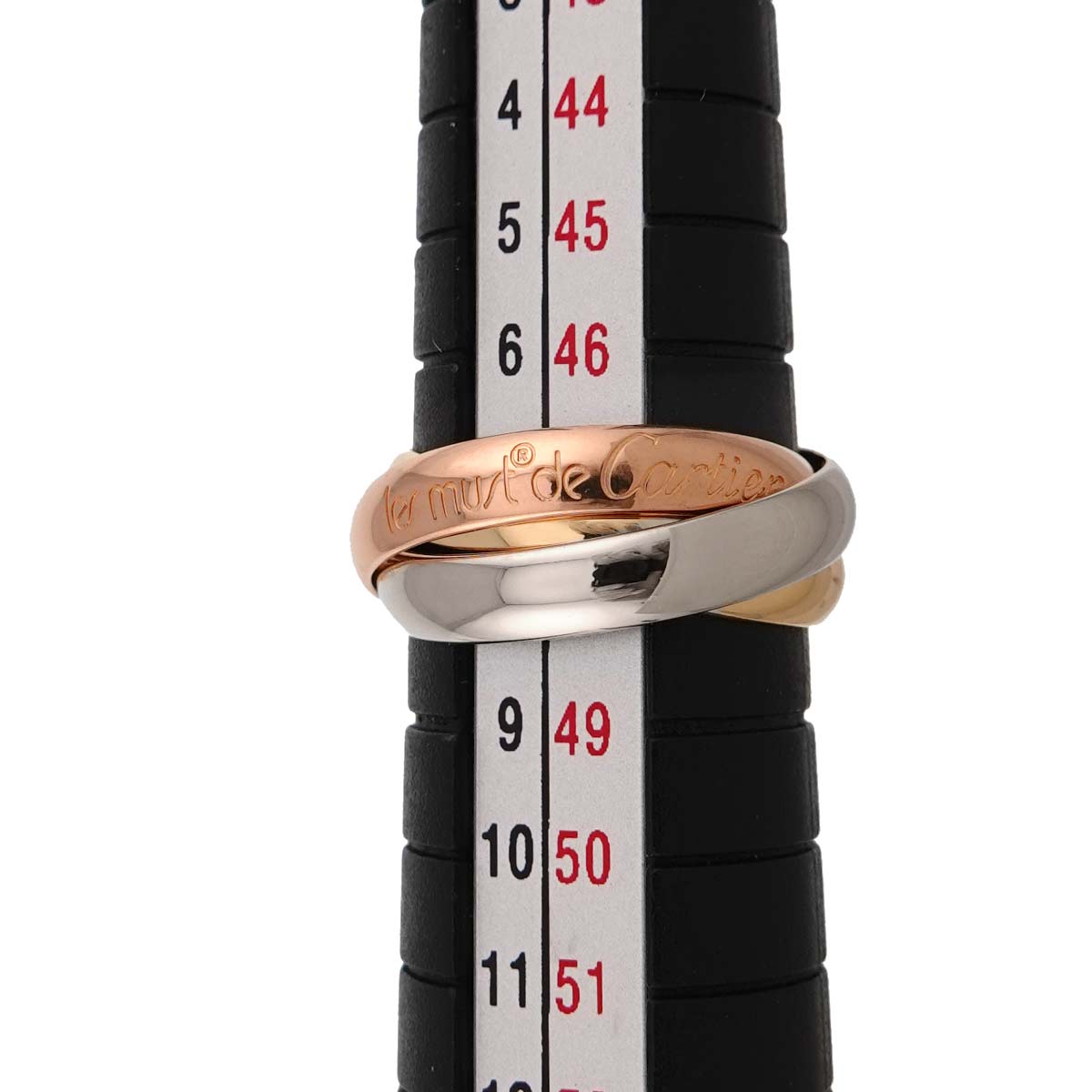Trinity MM Ring 18K YG WG PG 750 Size47 4(US)