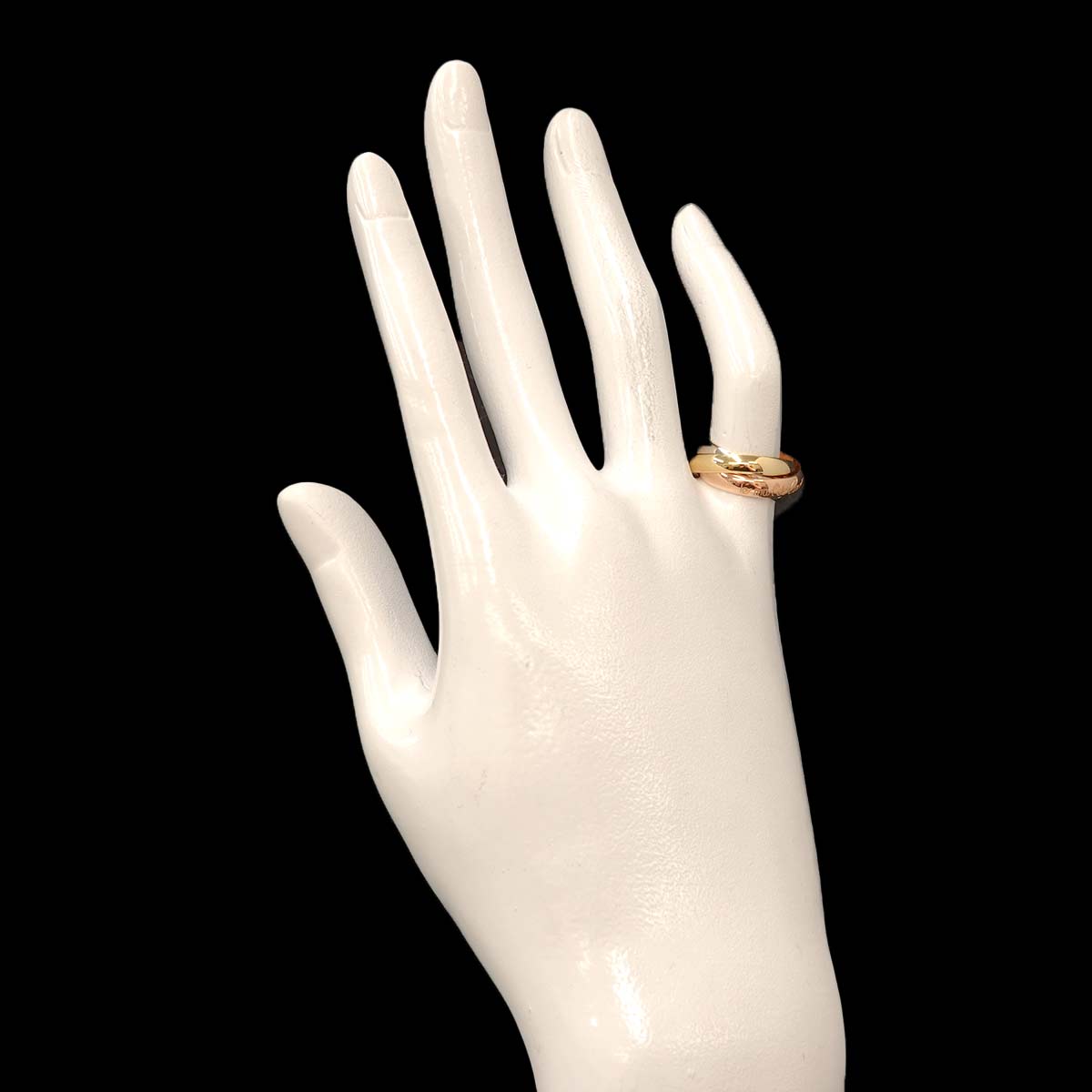 Trinity MM Ring 18K YG WG PG 750 Size47 4(US)