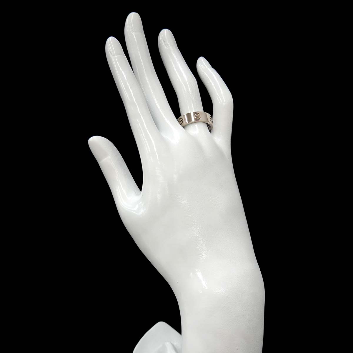 Love Ring 18K White Gold 750 size57 7.5(US)