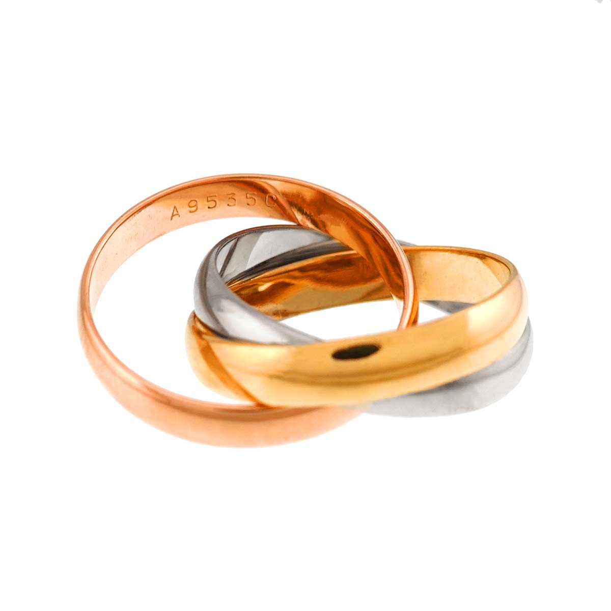 Trinity Ring 18K YG WG PG 750 Size49 4.75-5(US)
