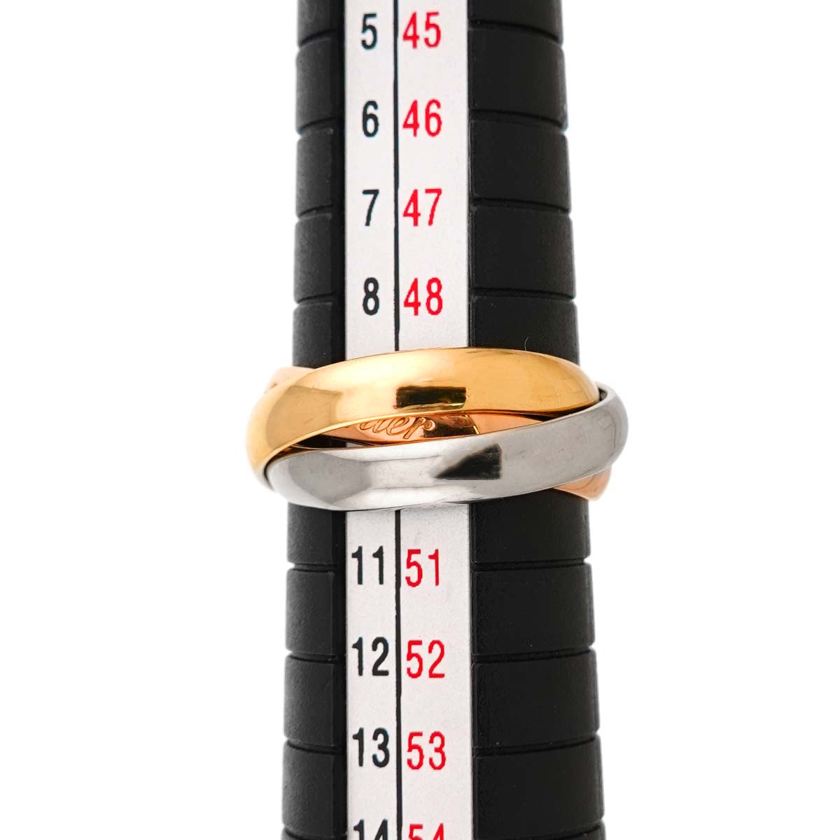 Trinity Ring 18K YG WG PG 750 Size49 4.75-5(US)