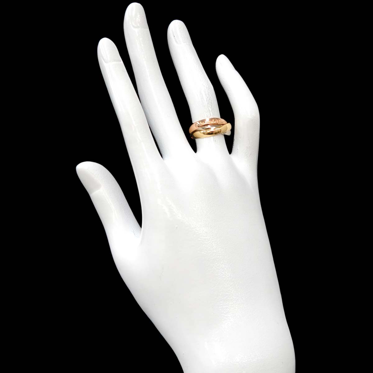 Trinity Ring 18K YG WG PG 750 Size49 4.75-5(US)