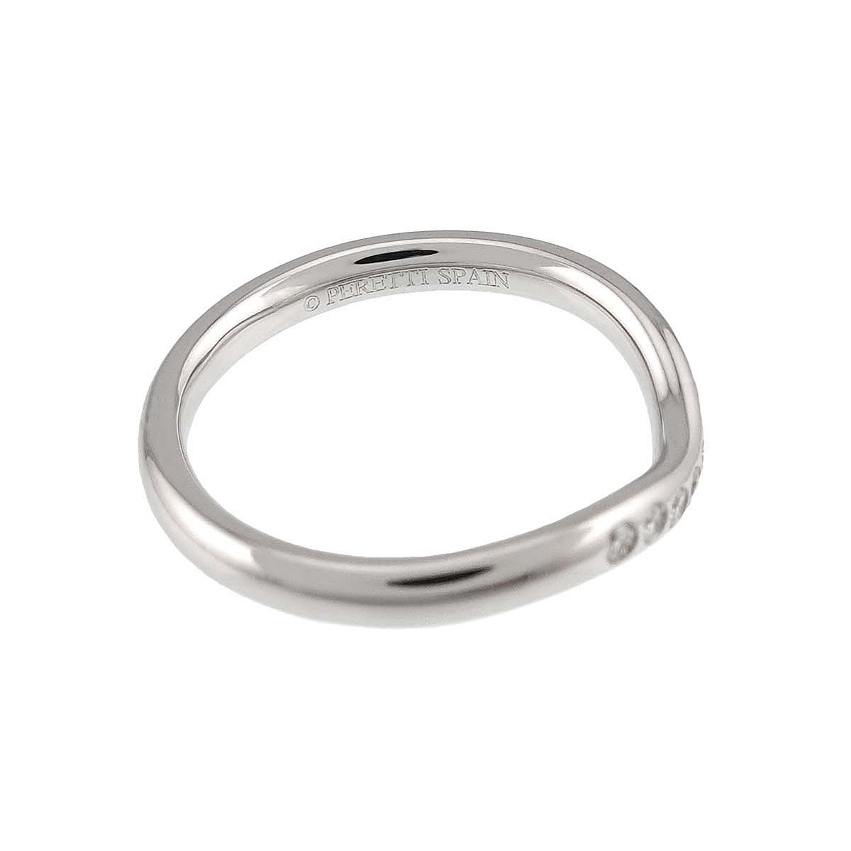 Curved Band Diamond Ring Platinum size3.25(US)