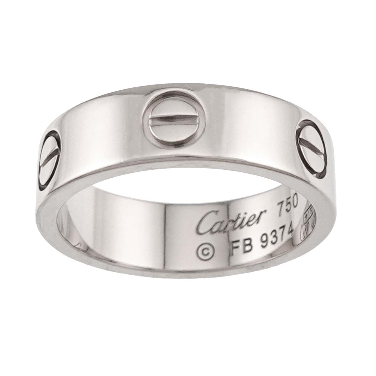 Love Classic Ring 18K White Gold 750 size53 6-6.25(US)