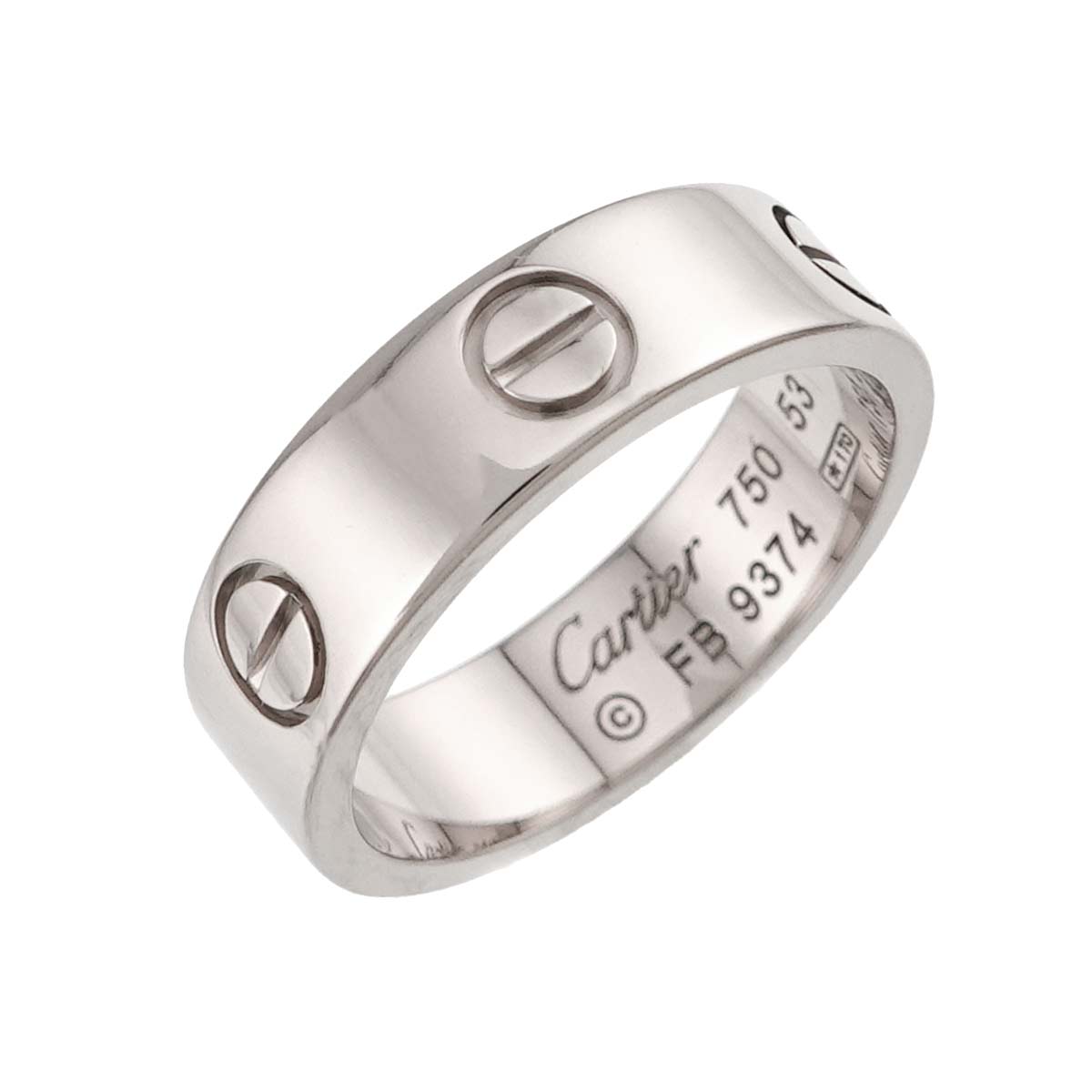 Love Classic Ring 18K White Gold 750 size53 6-6.25(US)