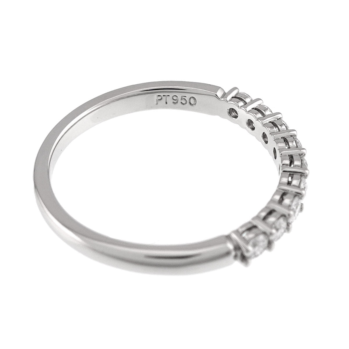 Forever Half Diamond Ring Platinum size5.25(US)