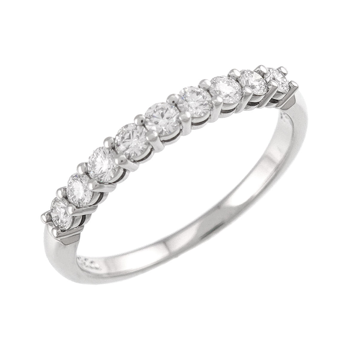 Forever Half Diamond Ring Platinum size5.25(US)