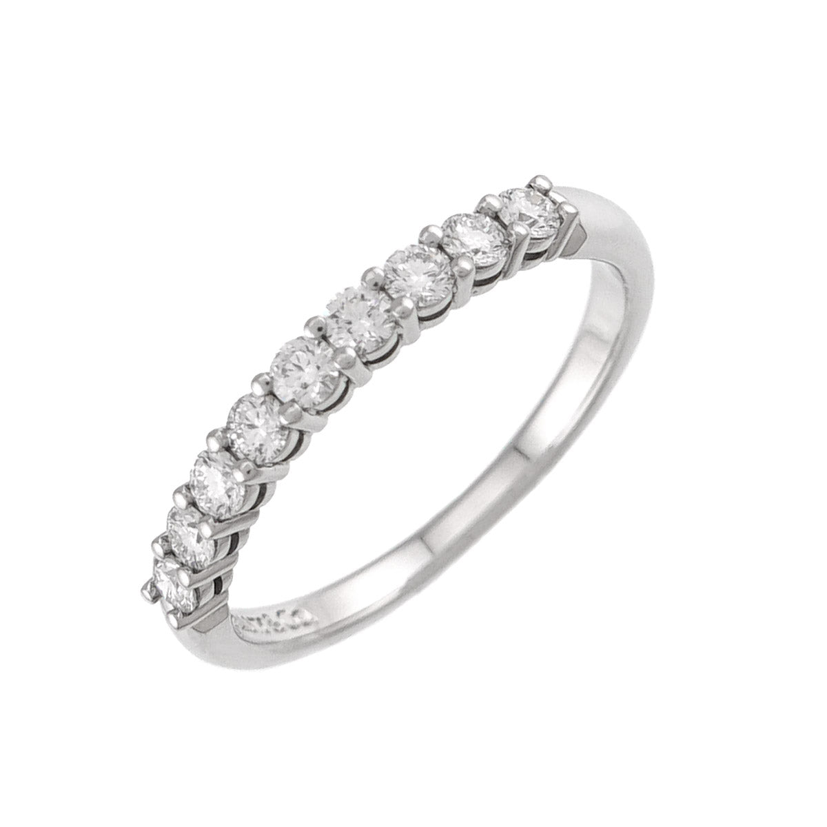 Forever Half Diamond Ring Platinum size5.25(US)