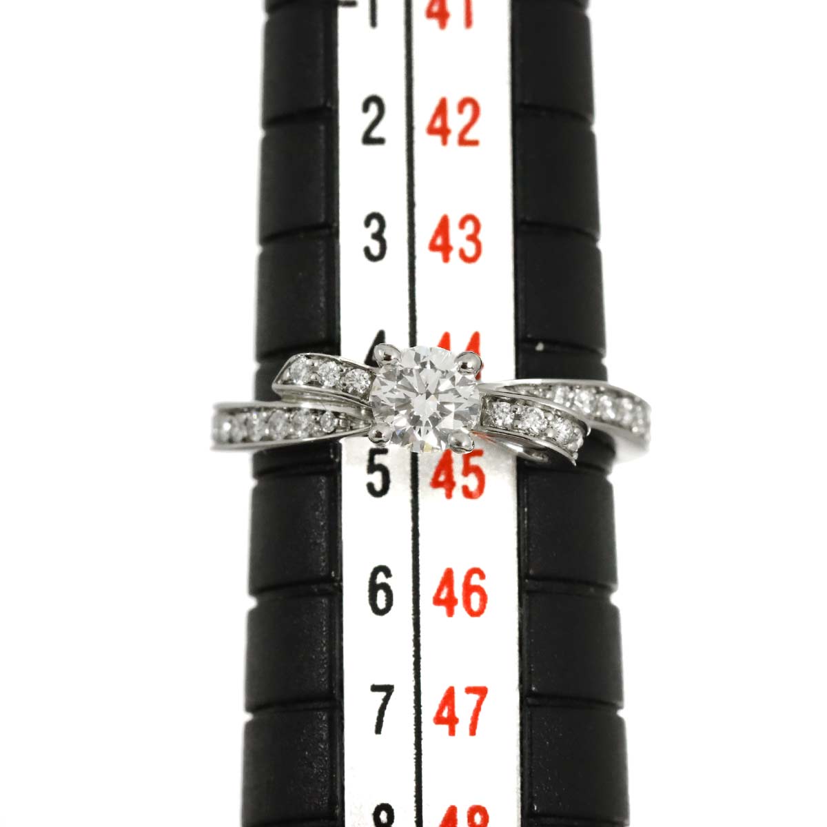 RUBAN Diamond 0.25ct E/VVS2/3EX Ring Pt size45 3-3.25(US)