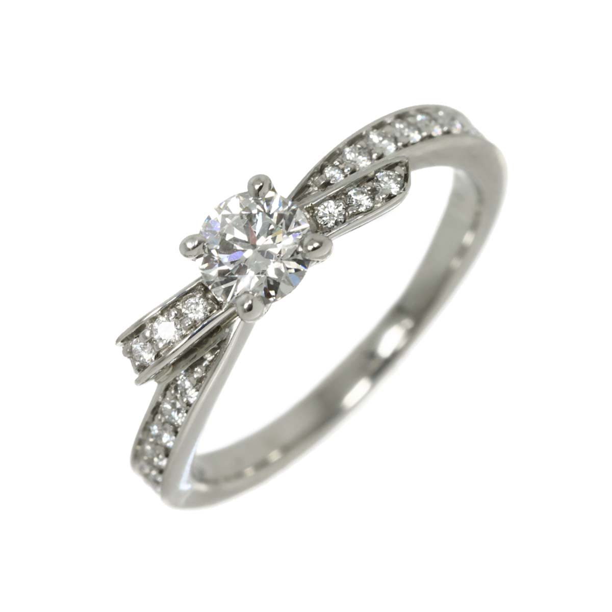 RUBAN Diamond 0.25ct E/VVS2/3EX Ring Pt size45 3-3.25(US)