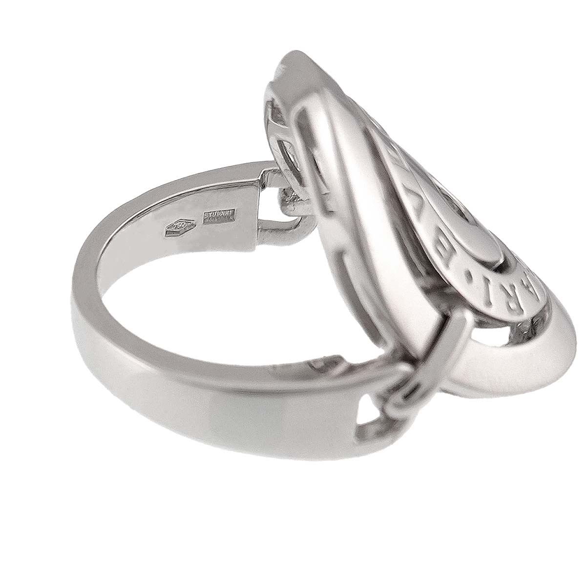 Astrale Cerchi Ring 18K K18 WG 750 size6.25-6.5(US)