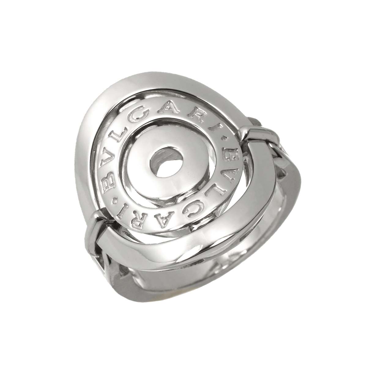Astrale Cerchi Ring 18K K18 WG 750 size6.25-6.5(US)