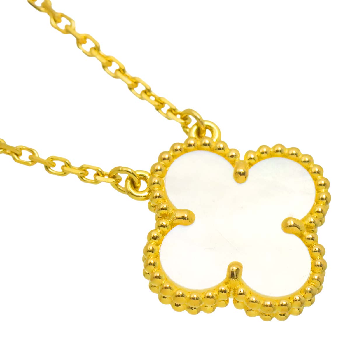 Vintage Alhambra MOP Necklace 18K YG 750