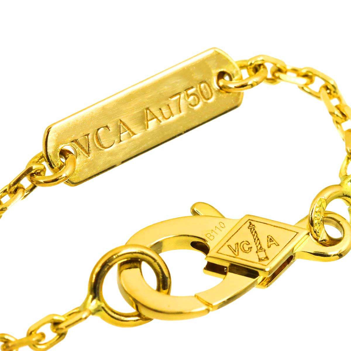 Vintage Alhambra MOP Necklace 18K YG 750