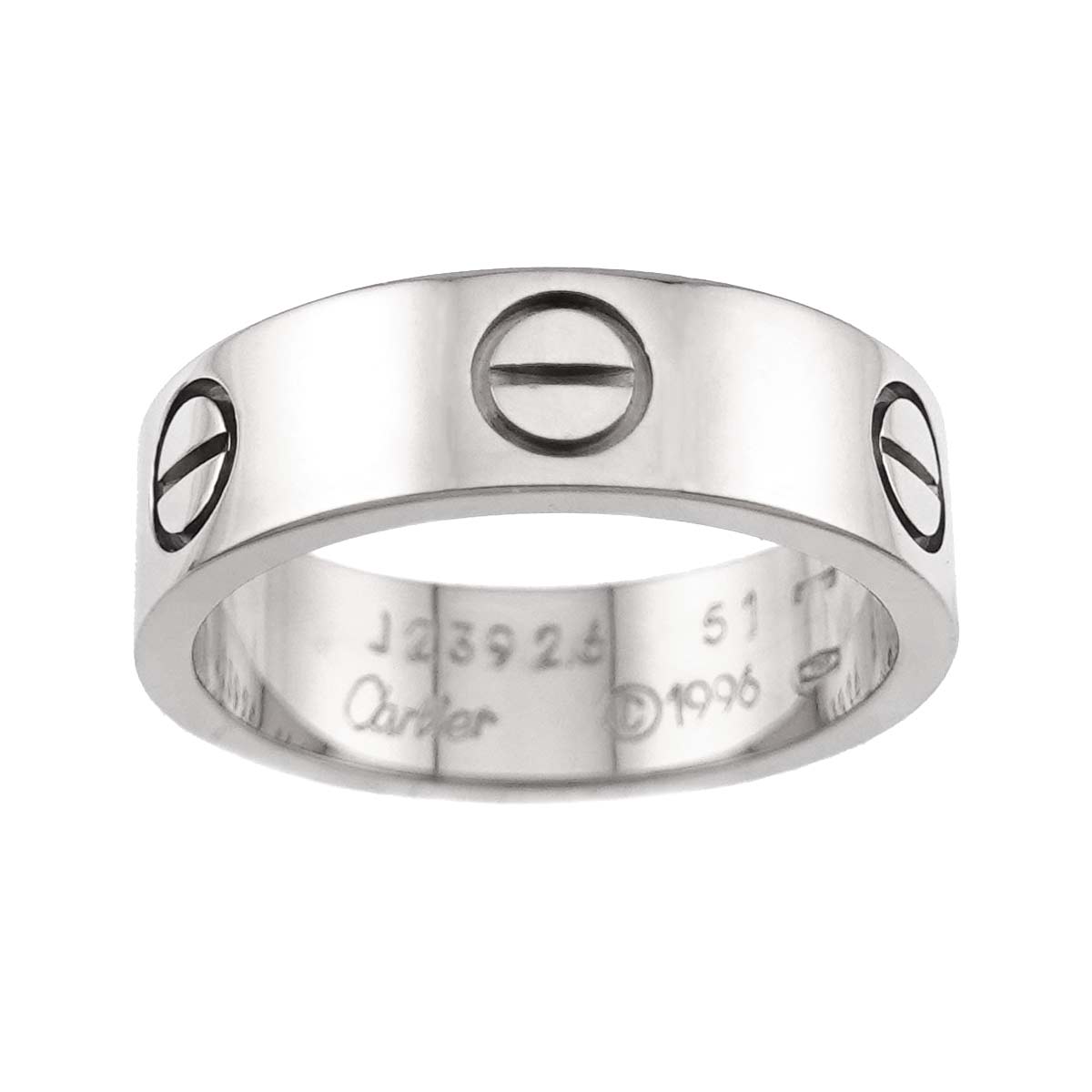 Love Ring 18K White Gold 750 size51 5.25-5.5(US)