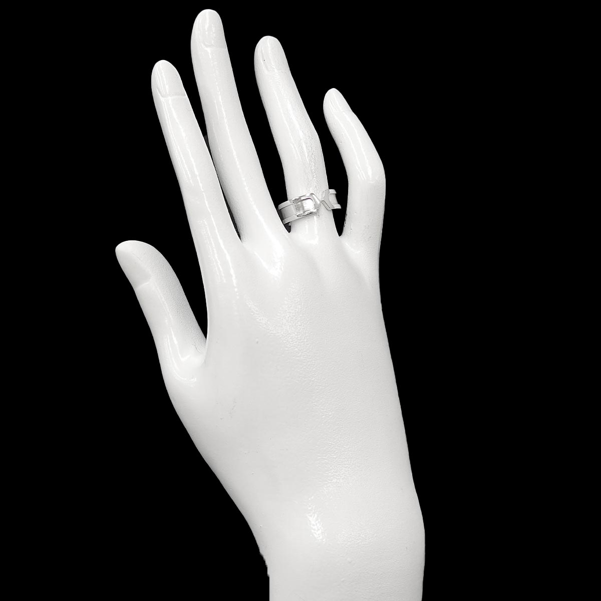 C2 SM Ring 18K WG 750 Size52 5.5-5.75(US)