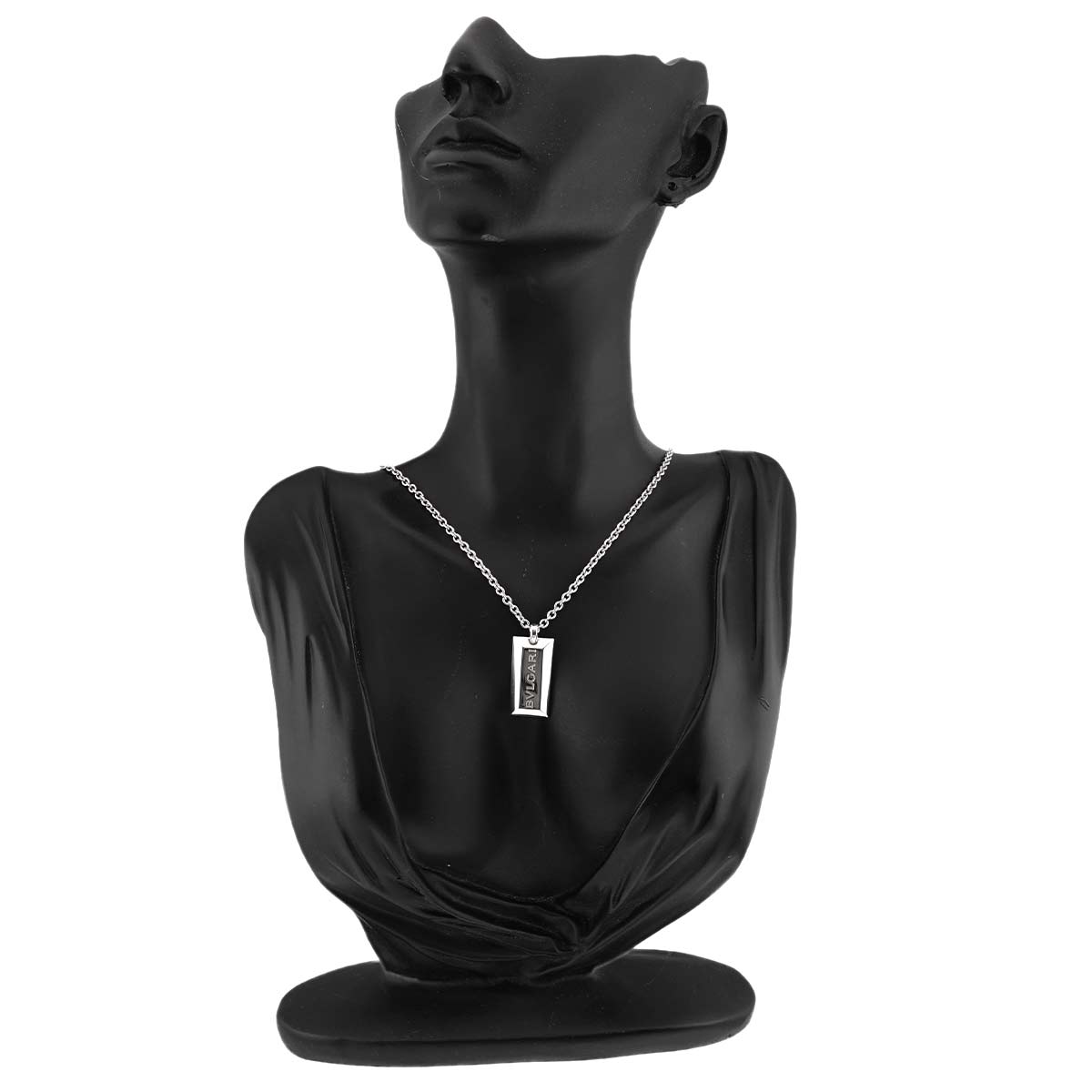 Ingot Necklace 18K White Gold 750