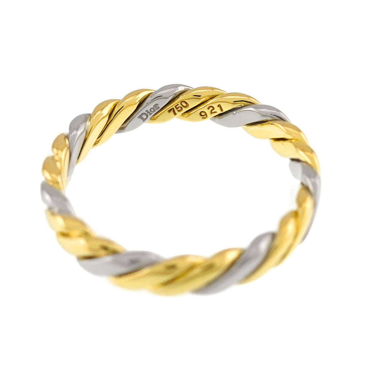 Ring 18K YG WG 750 size7.25(US)