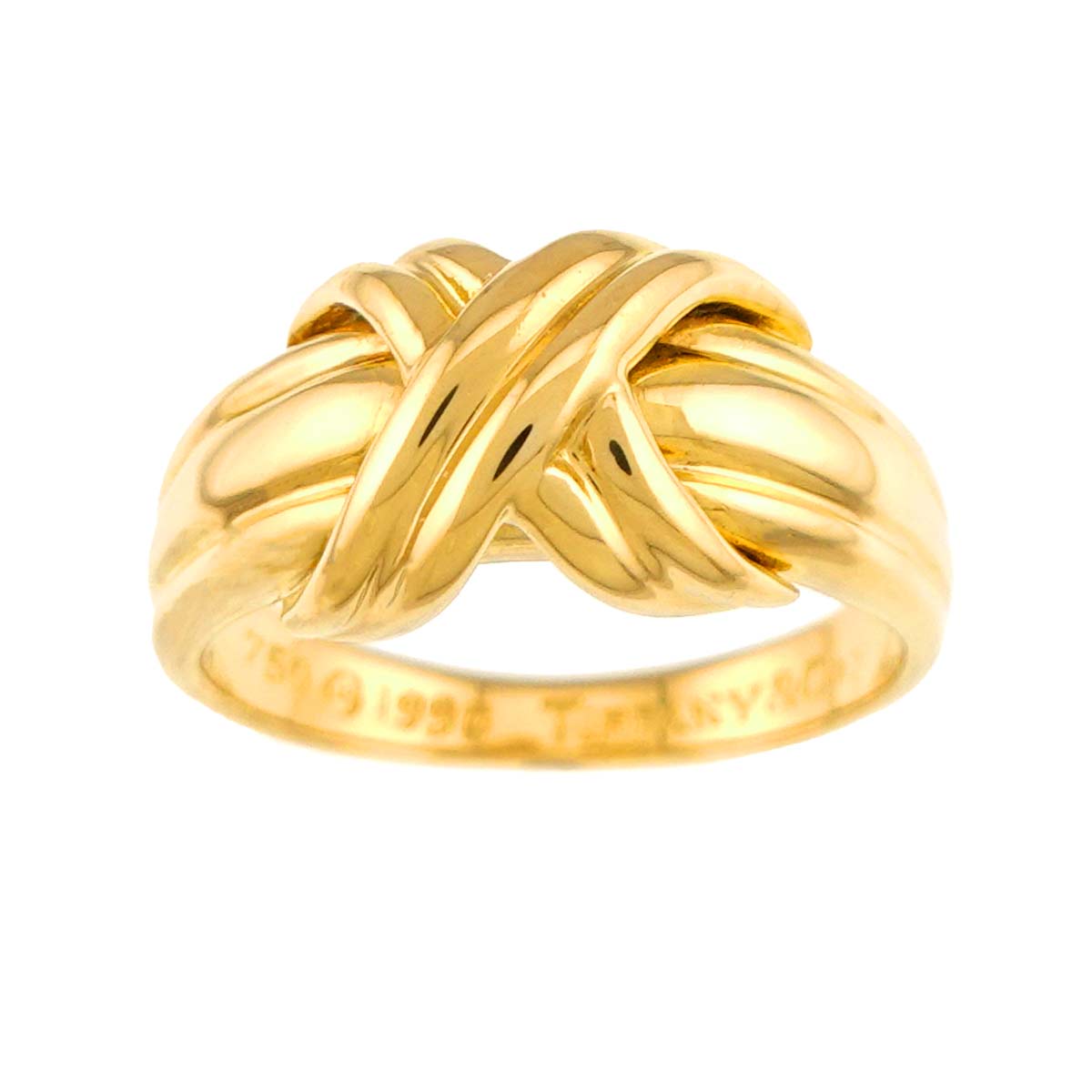 Signature Ring 18K Yellow Gold 750 size6(US)