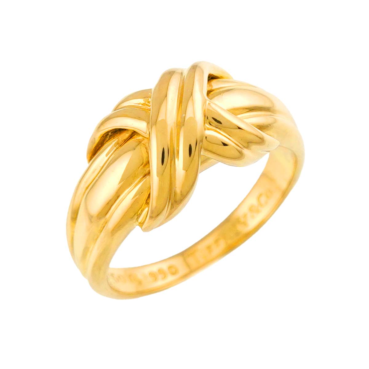 Signature Ring 18K Yellow Gold 750 size6(US)