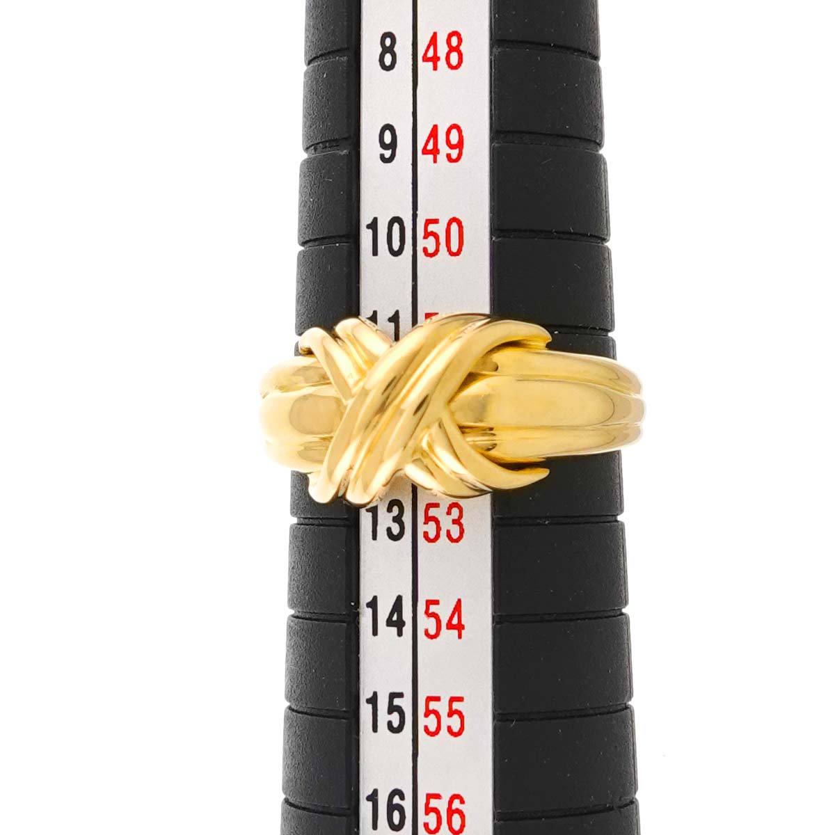 Signature Ring 18K Yellow Gold 750 size6(US)