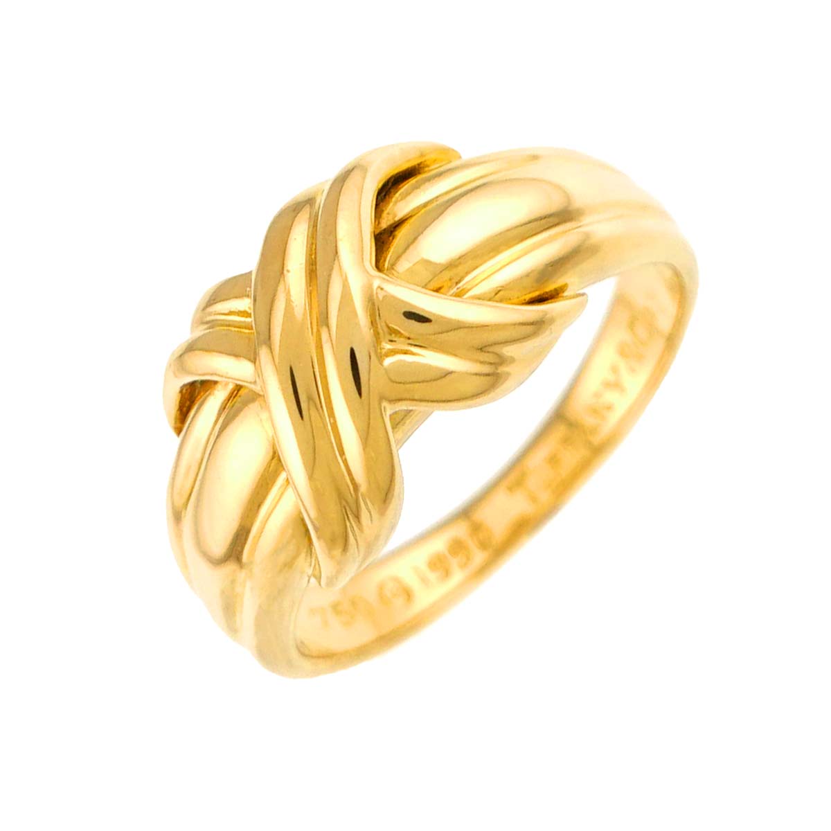 Signature Ring 18K Yellow Gold 750 size6(US)