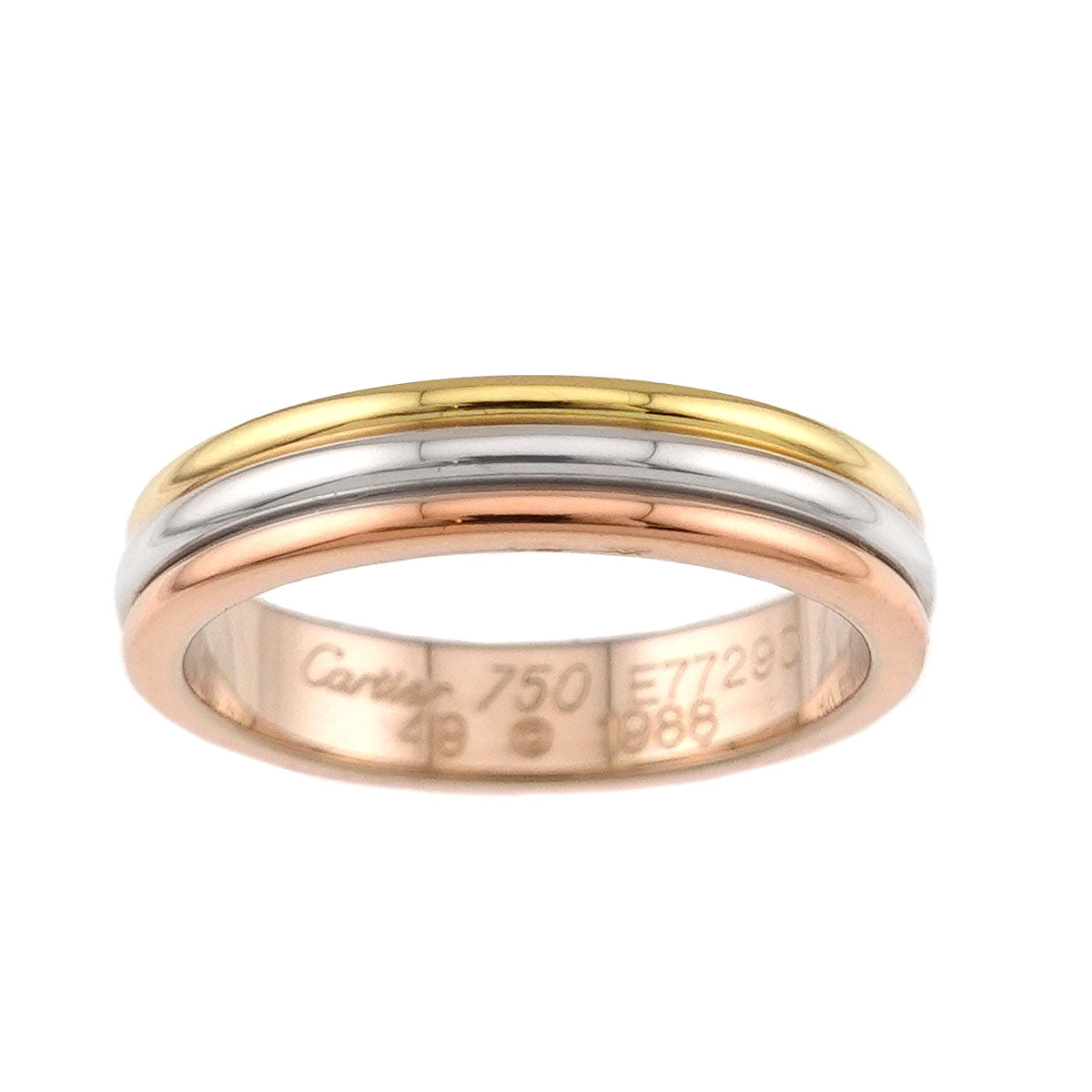 Vendome Ring 18K YG WG PG 750 size49 4.75-5(US)