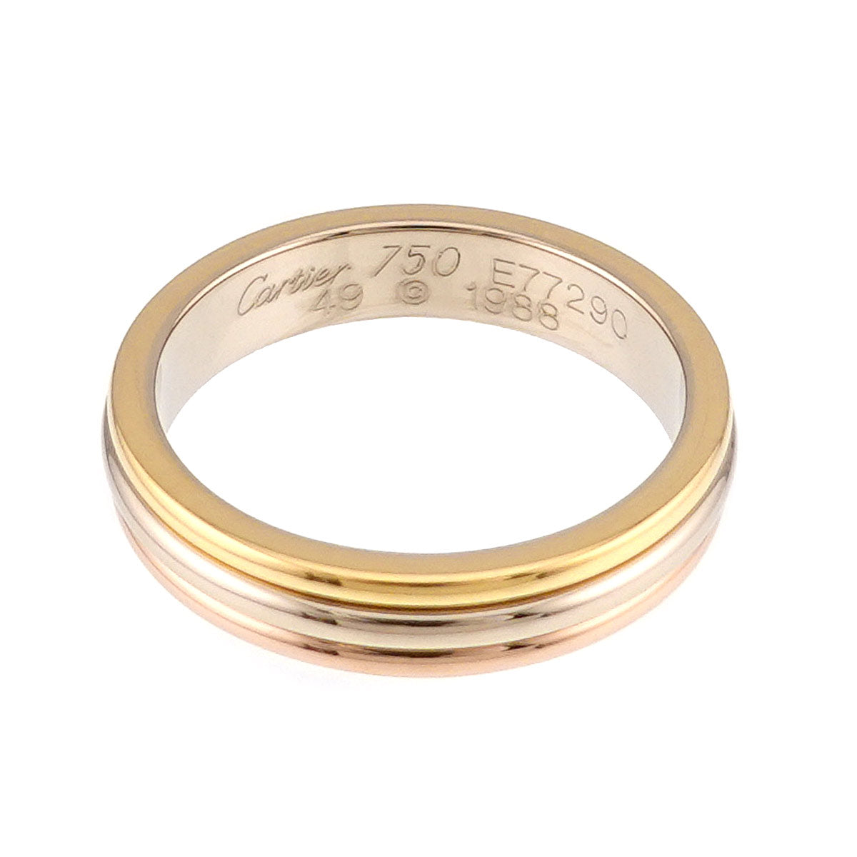 Vendome Ring 18K YG WG PG 750 size49 4.75-5(US)