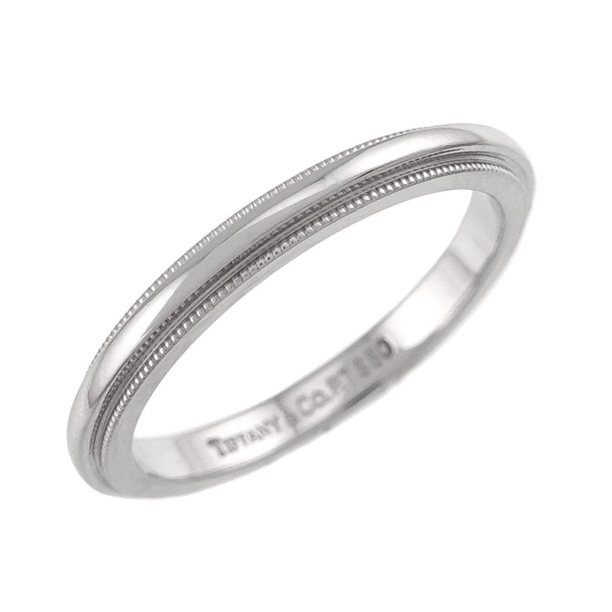 Milgrain Band Ring Pt Platinum Size4.5(US)