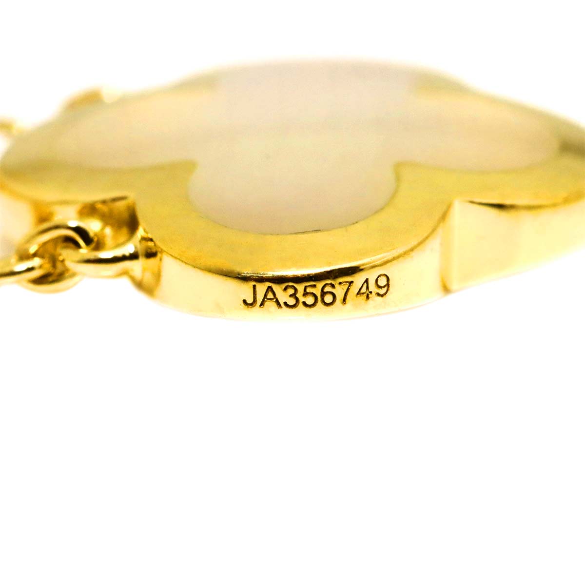 Pure Alhambra MOP Necklace 18K Yellow Gold 750