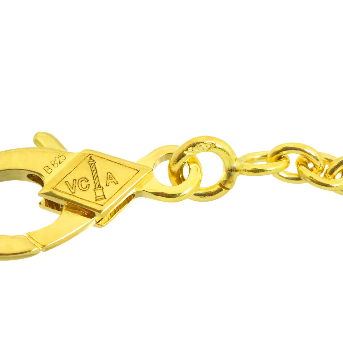 Pure Alhambra MOP Necklace 18K Yellow Gold 750
