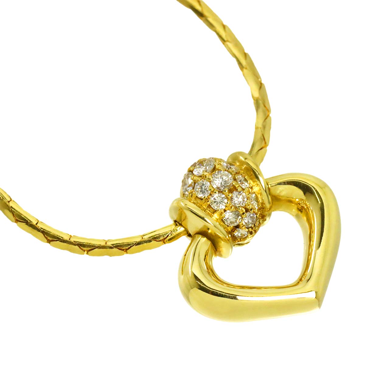 Diamond 0.32ct Necklace 18K YG 750