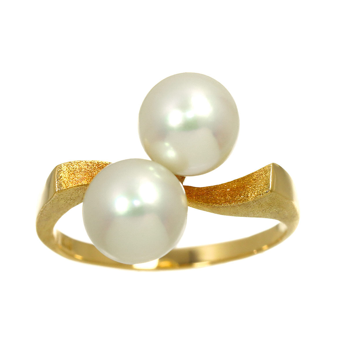 Aurora Akoya Pearl 7.4mm Ring 18K PG 750 Size6.25-6.5(US)