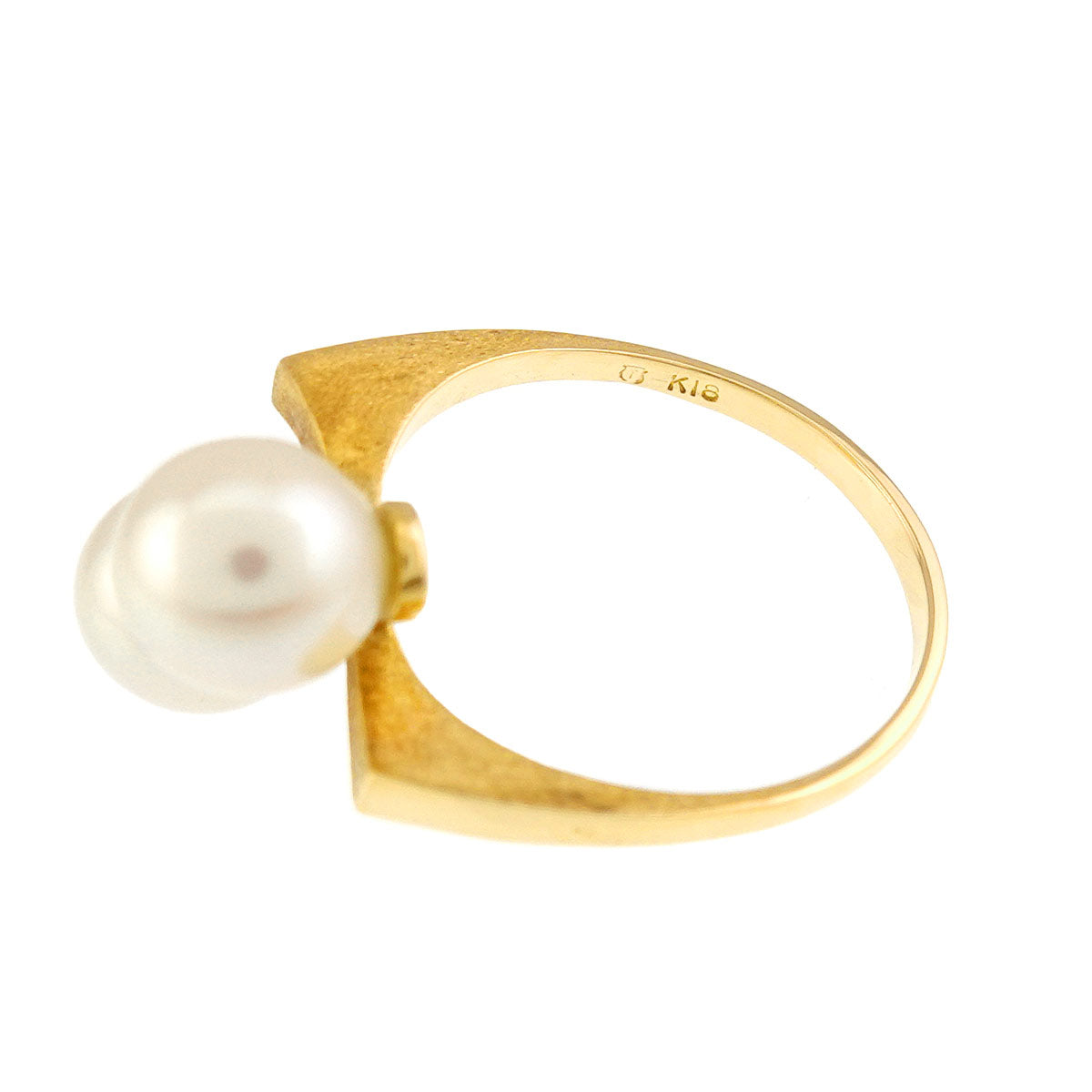 Aurora Akoya Pearl 7.4mm Ring 18K PG 750 Size6.25-6.5(US)