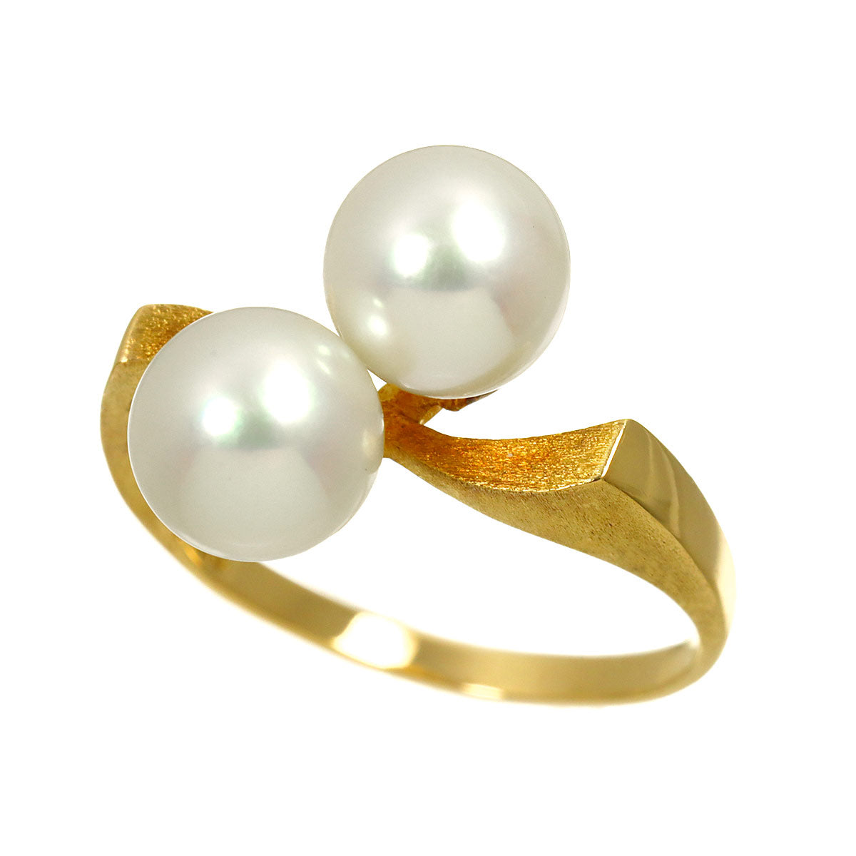 Aurora Akoya Pearl 7.4mm Ring 18K PG 750 Size6.25-6.5(US)