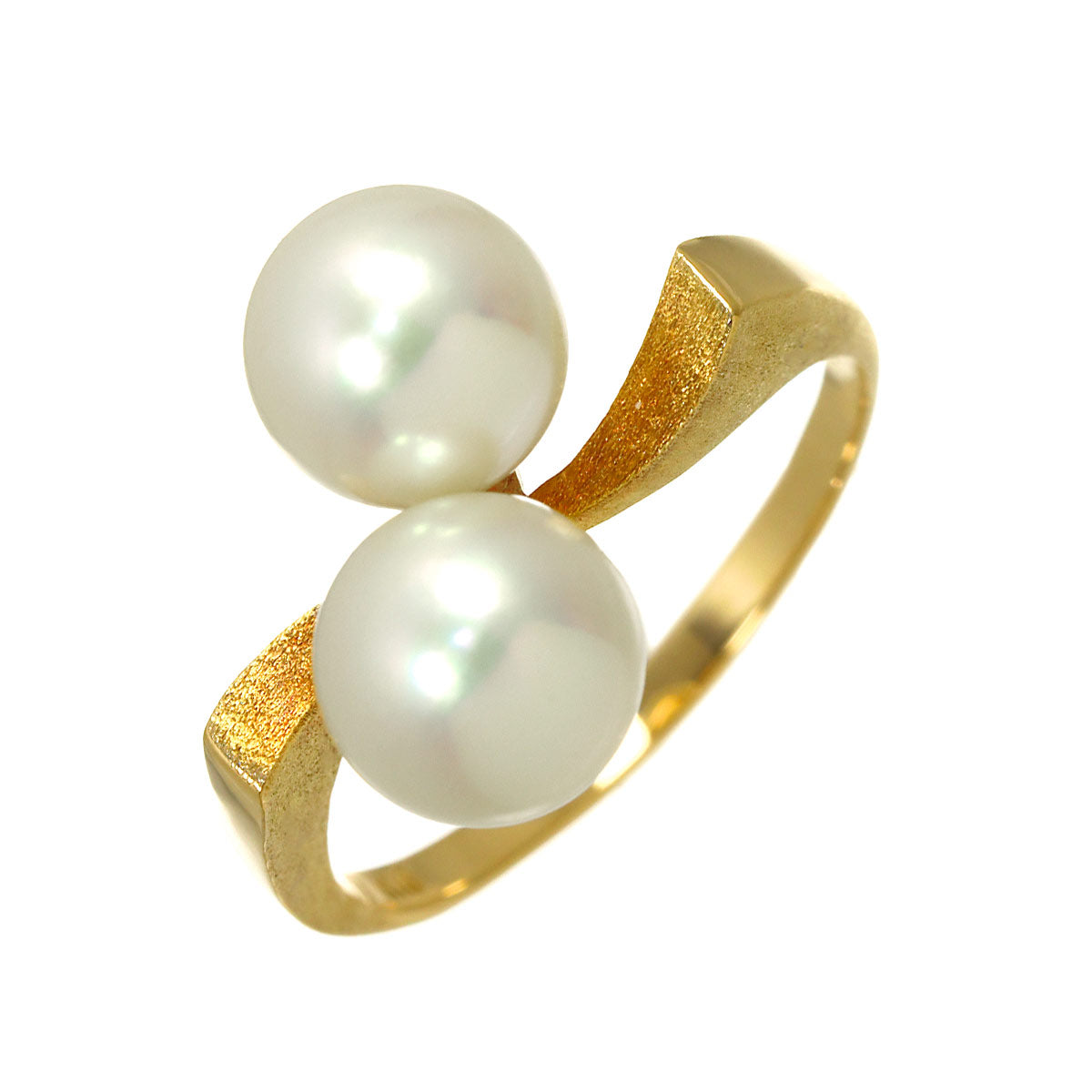 Aurora Akoya Pearl 7.4mm Ring 18K PG 750 Size6.25-6.5(US)