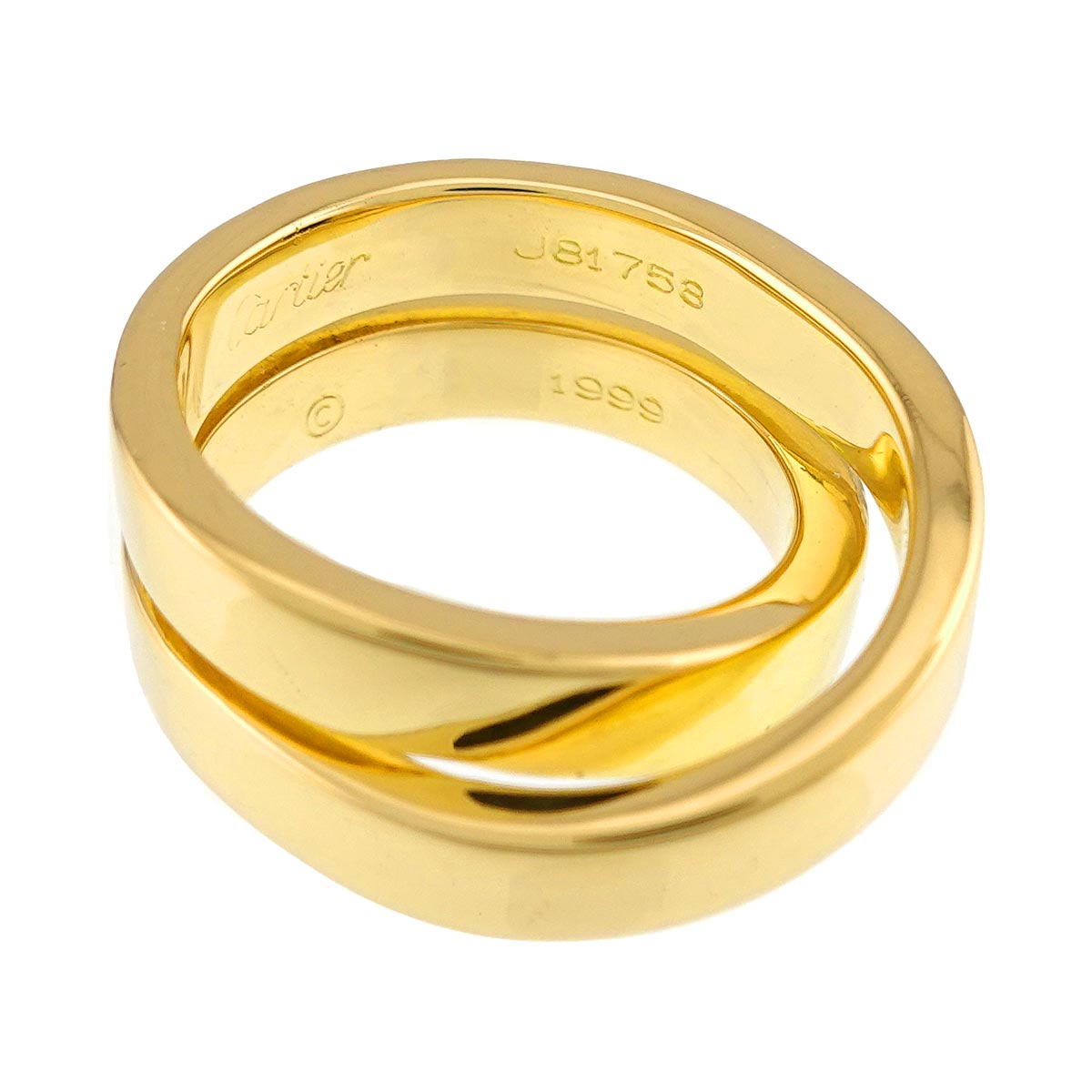 Paris Ring 18K YG Yellow Gold 750 size51 5.5-5.75(US)