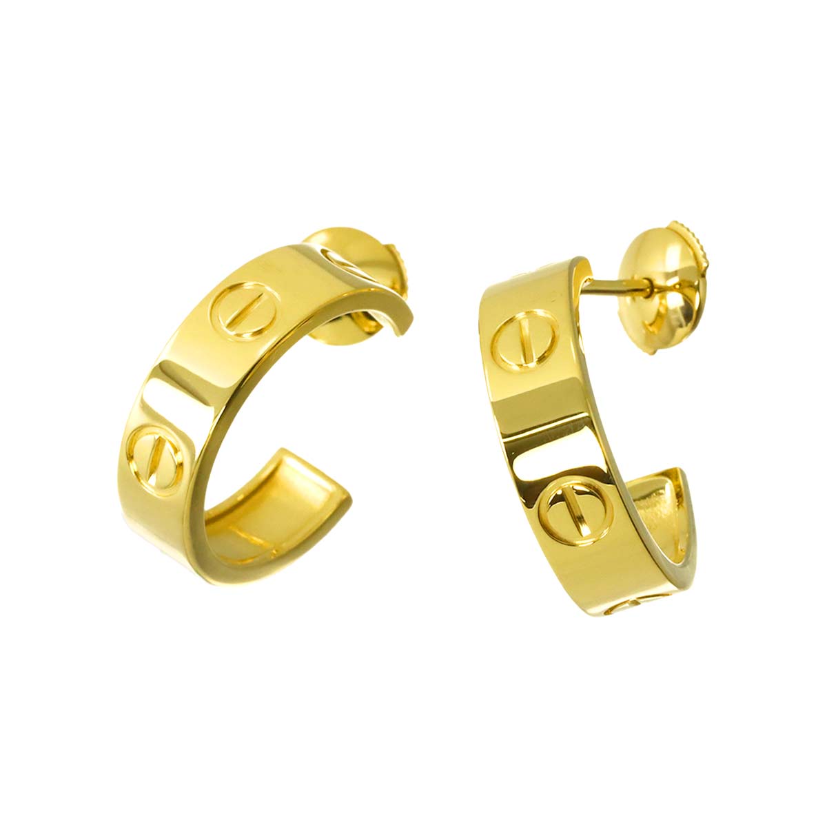 Love Earring Pierced 18K YG 750