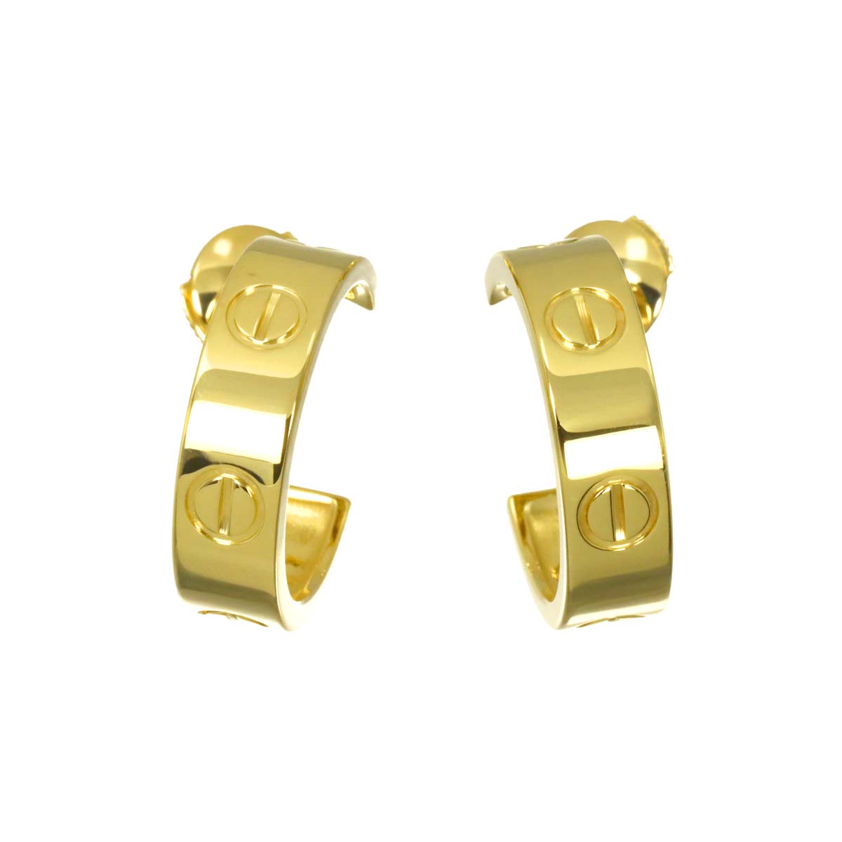 Love Earring Pierced 18K YG 750