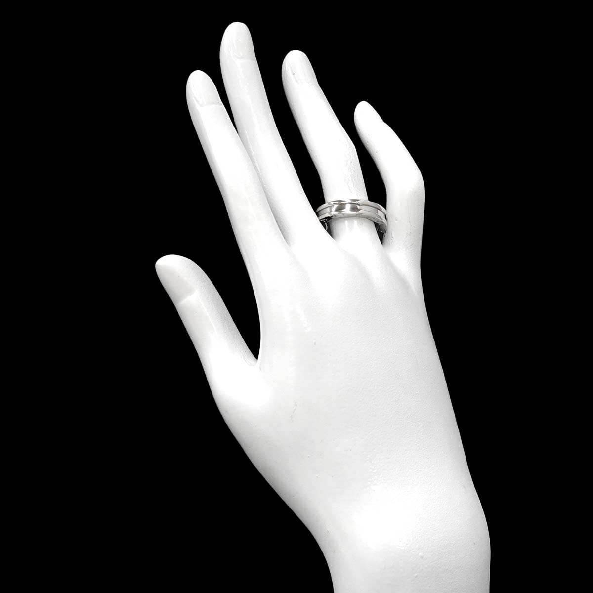 B-zero1 1Band Ring 18K WG 750 size54 6.5-6.75(US)