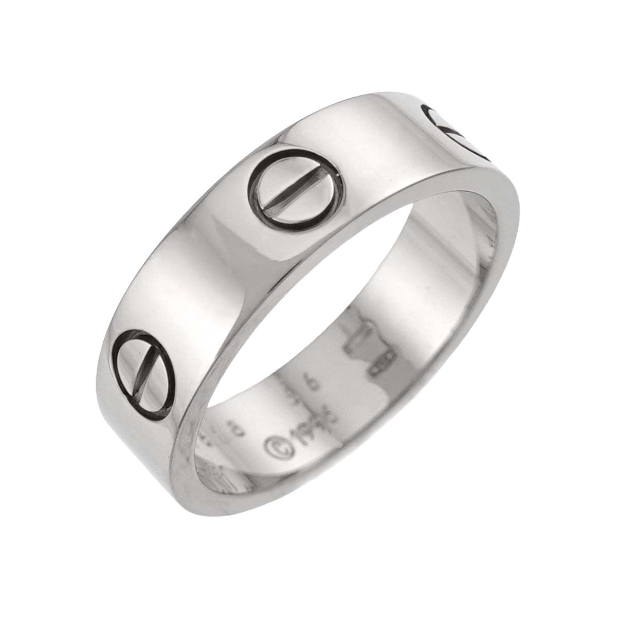 Love Ring 18K White Gold 750 size56 7.25-7.5(US)