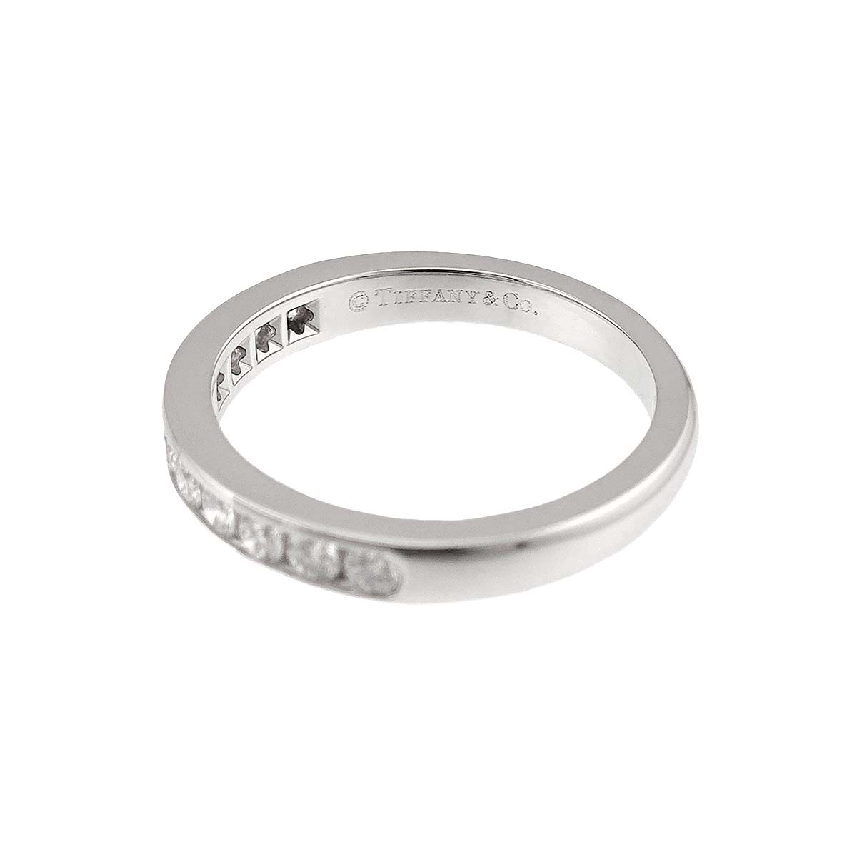Half Diamond Band Ring Pt Platinum size6-6.25(US)